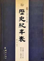 中朝日越四国歴史紀年表 : 公元前二〇七〇年至公元一九四九年