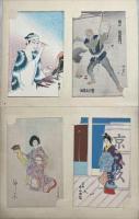劇に関する絵葉書交換会　木版彩色刷絵葉書90枚　1帖