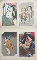 劇に関する絵葉書交換会　木版彩色刷絵葉書90枚　1帖