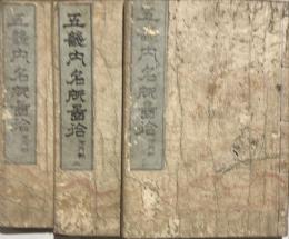 五畿内名所図会　河内部(河内名所図会巻1〜6) 揃合3冊　