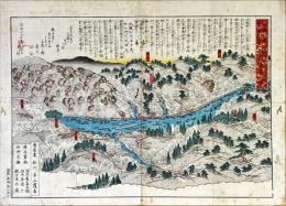 月瀬嵩尾山長引梅渓真景之図