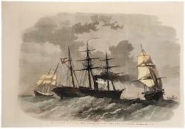 The Confederate Sloop-of-War Sumter capturing Two Federal Merchantmen off Gibraltar