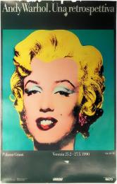 ポスター「Andy Warhol. Una Retrospettiva Palazzo Grassi Venezia 1990 Marilyn Monroe」