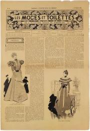 Les Modes et Toilettes. de L'Illustre Soleil du Dimanche. No.8 21 Fevrier 1897