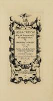 Anacreon done into English out the original Greek