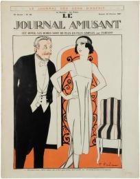 Le Journal Amusant No.93 19 Fevrier 1921. Cet Hiver, les Robes Sont de Plus en Simples, par Fabiano