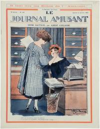 Le Journal Amusant No.191 6 Janvier 1923. Entre Dactylos, par Albert Guillaume