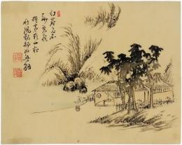 清光　木版画