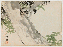 鈴木松僊　木版画「蝉図」（仮）