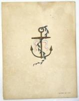 Chansons du Marin Français au Temps de la Marine en Bois. Recueillies et Illustrées par Guy Arnoux. （仏文 『木造船時代のフランス船乗り歌集』  竹中郁 旧蔵 ガイ・アルヌー ポショワール本）