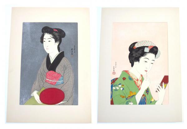 女六題」橋口五葉木版画6葉(橋口五葉) / 古本、中古本、古書籍の