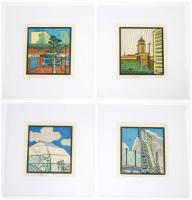 僕の名古屋十二景 （限定30部 版画集・木版画12葉）
