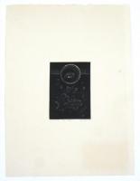 日和崎尊夫 木口木版画「海淵の薔薇5」