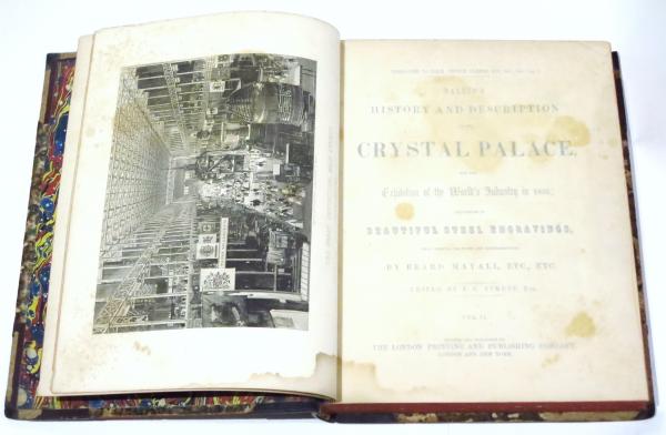 1851年 ロンドン万博・水晶宮 関連洋古書 2組4冊 / 古本、中古本、古