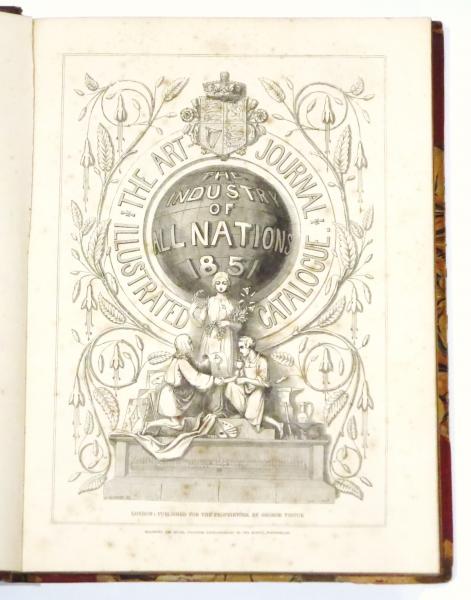 1851年 ロンドン万博・水晶宮 関連洋古書 2組4冊 / 古本、中古本、古