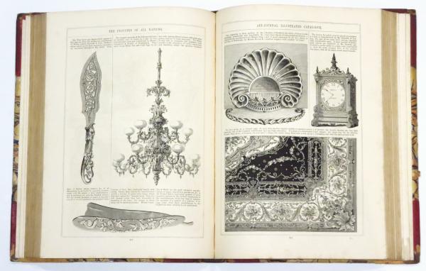 1851年 ロンドン万博・水晶宮 関連洋古書 2組4冊 / 古本、中古本、古