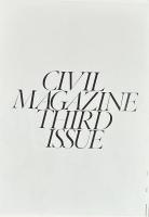 CIVIL MAGAZINE THIRD ISSUE GIRLS/BACKBONE
