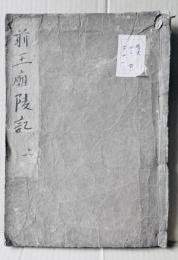 【和本】前王廟陵記 上下