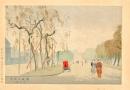 【新版画】新京名所　府庁前初雪