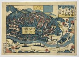 紀州田中庄竹房阿字観音山新八十八ケ所略之図