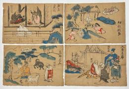 合羽刷り 弘法大師 木版画