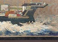 阿蘭陀船渡船之図 絵馬