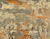 釈迦如来涅槃之図　丹絵