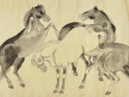 中国馬図 巻物