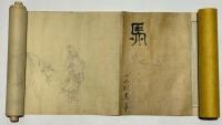中国馬図 巻物