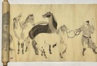 中国馬図 巻物