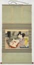 江戸時代後期頃筆 大型春画 掛軸