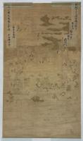大型　極彩色 釈迦涅槃図
