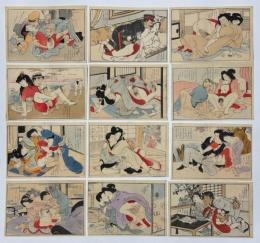 明治期春画 彩色木版画