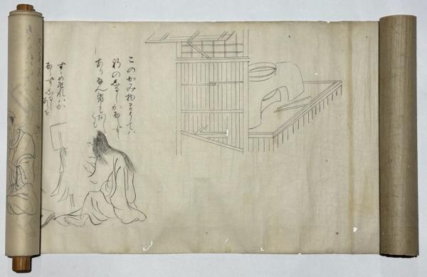 江戸時代後期頃筆 大型春画 掛軸 | ¥180,000 - 日本の古本屋 / 日本の
