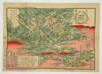 美濃霞間渓真景明細絵図