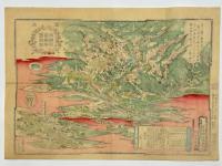 美濃霞間渓真景明細絵図