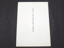 国指定史跡谷川士清旧宅修理工事報告書