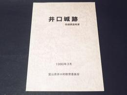 井口城跡発掘調査概要