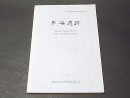 早咲遺跡 : 県道大用大方線改良工事に伴う埋蔵文化財発掘調査報告書