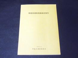 軽池北遺跡発掘調査報告