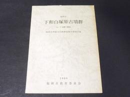 下和白塚原古墳群 : 山ノ下支群の調査