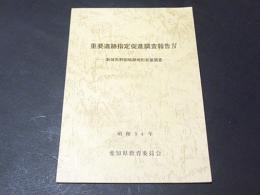 新城市野田城跡地形測量調査　　重要遺跡指定促進調査報告Ⅳ