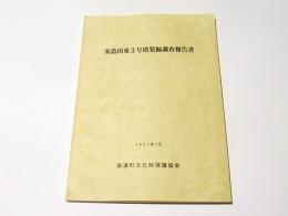 安造田東3号墳発掘調査報告書