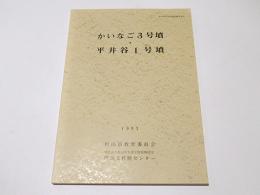 かいなご3号墳・平井谷1号墳