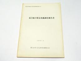 栢寺廃寺緊急発掘調査報告書　岡山県埋蔵文化財発掘調査報告34 (