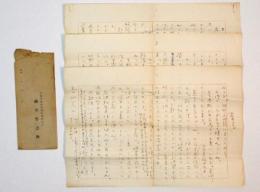 織田作之助書簡　ペン書き400字詰用紙3枚