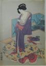 豊国　複製木版画　美人画