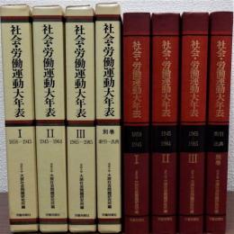 社会・労働運動大年表　別巻共　全4冊揃