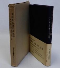 愛媛県各藩沿革史略　附明治創成期の愛媛県とその行政