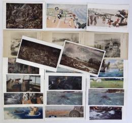 絵葉書　海軍省貸下 第二回 大東亜戦争美術展覧会出展　20枚